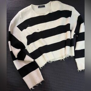 Zara Oversized Ribbed Knit Top